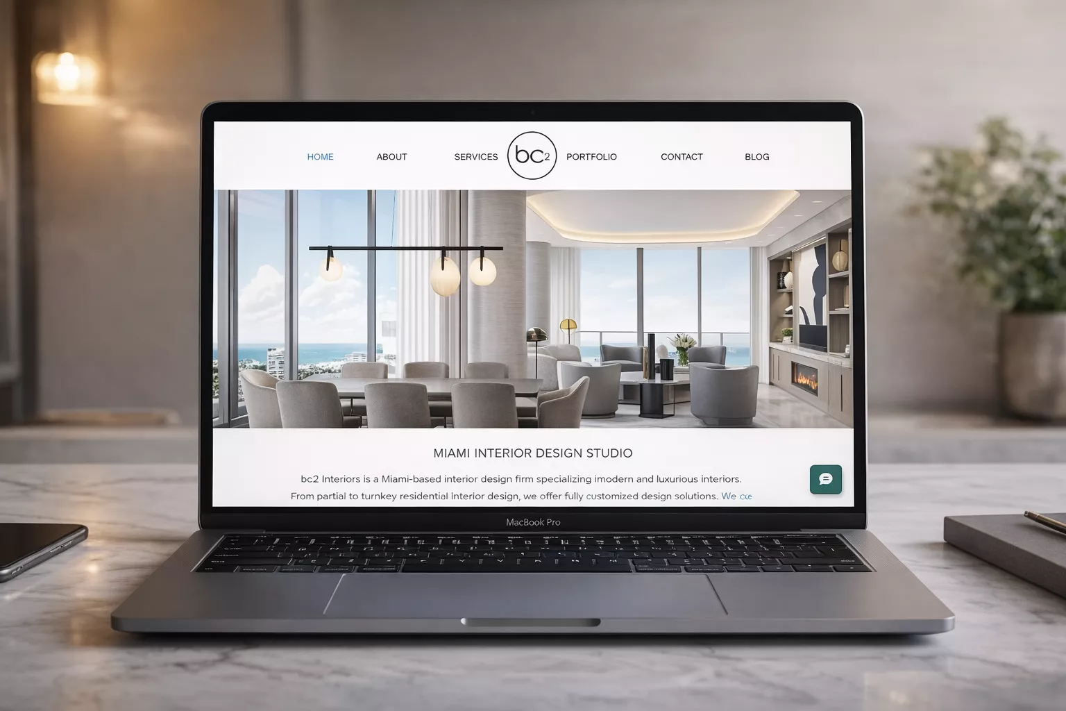 High-End Web Design for a Modern Interior Studio