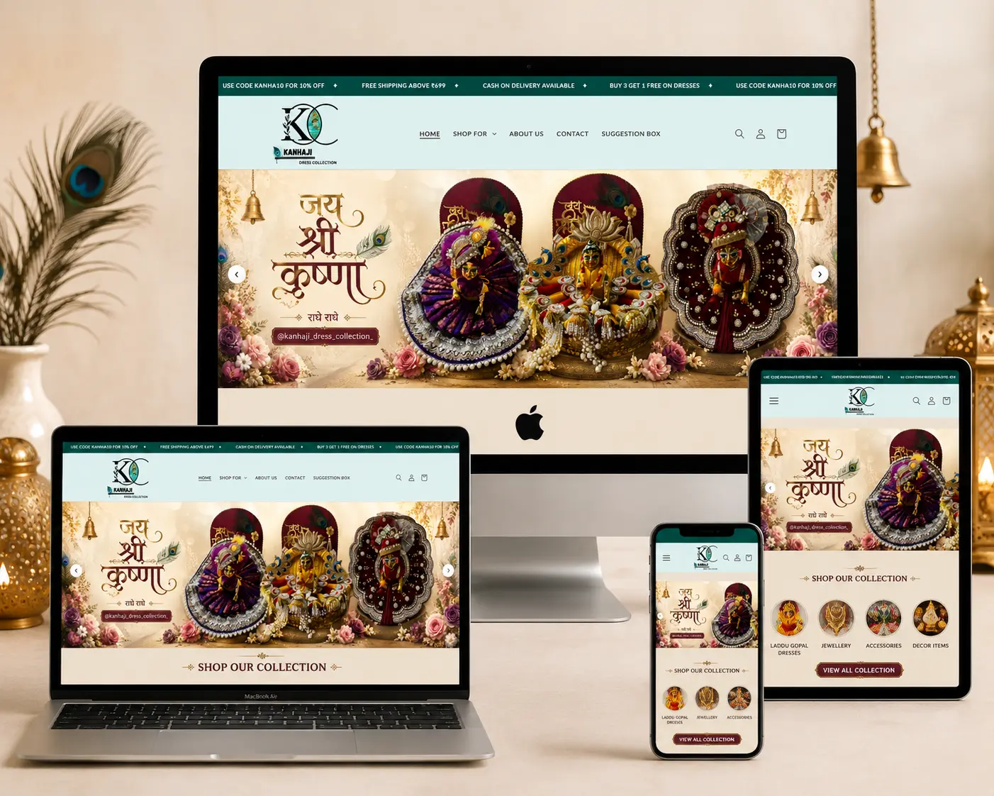 kanhaji-ecommerce-website-mockup